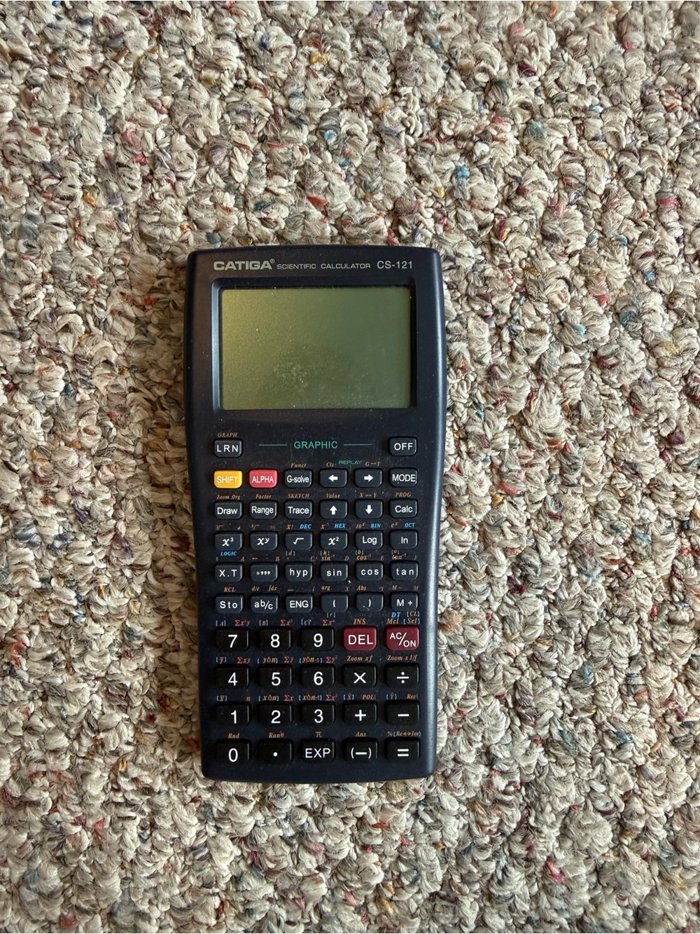 Catiga CS-121 Scientific Graphing Calculator in Black